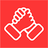 icon high five